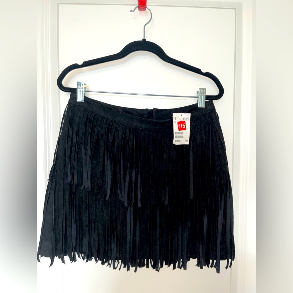 H&M suede mini skirt